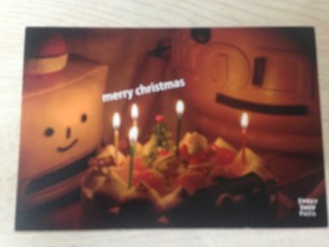 キャラクターのクリスマスカード
